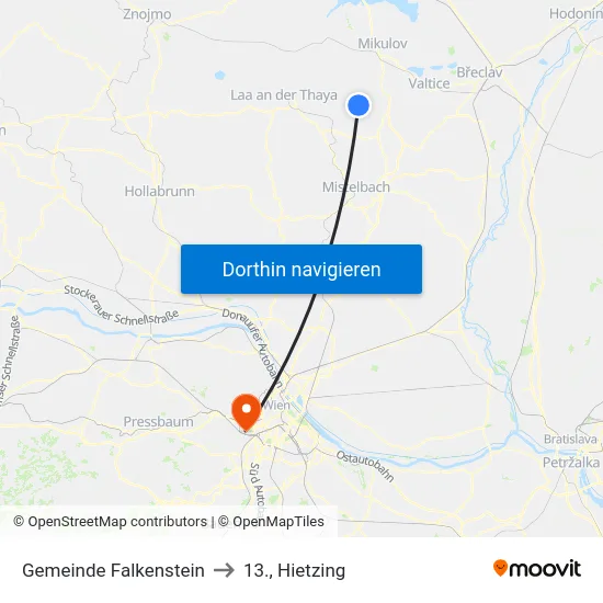 Gemeinde Falkenstein to 13., Hietzing map