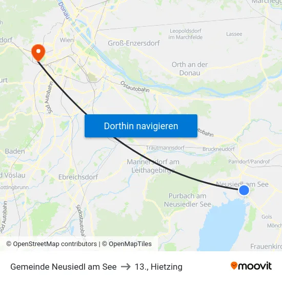 Gemeinde Neusiedl am See to 13., Hietzing map