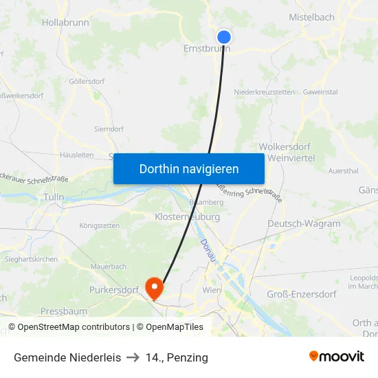 Gemeinde Niederleis to 14., Penzing map