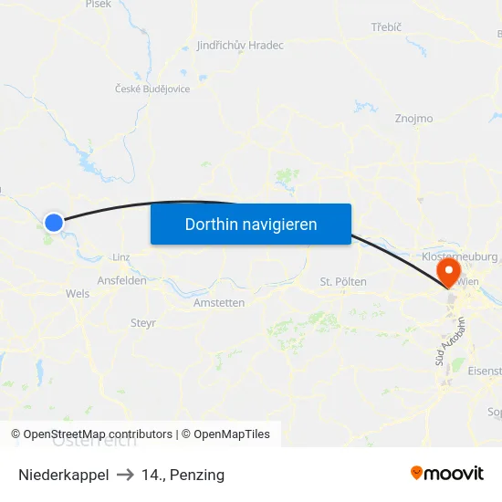 Niederkappel to 14., Penzing map