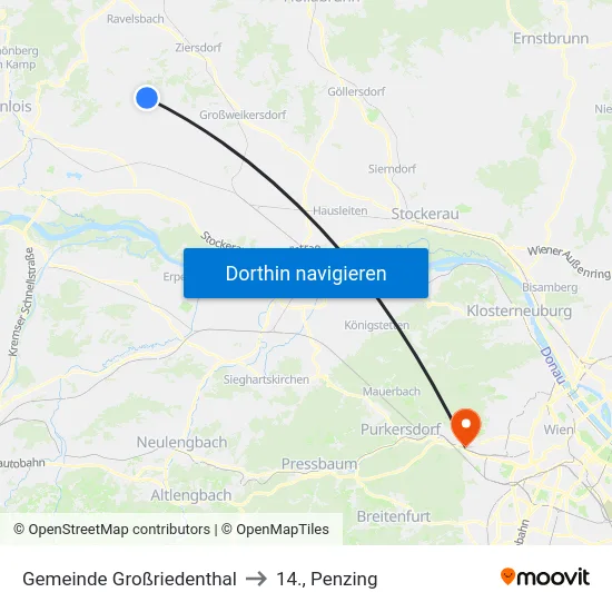 Gemeinde Großriedenthal to 14., Penzing map