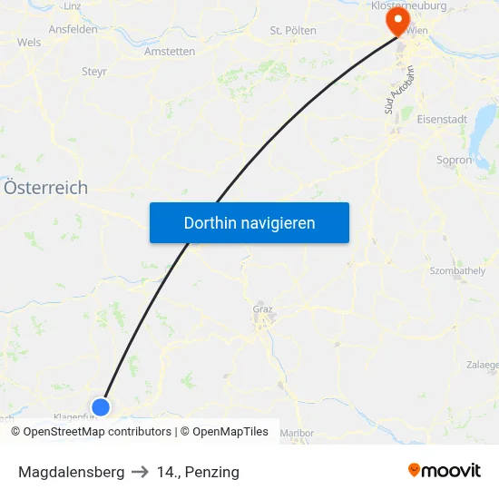 Magdalensberg to 14., Penzing map