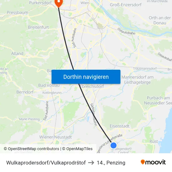 Wulkaprodersdorf/Vulkaprodrštof to 14., Penzing map