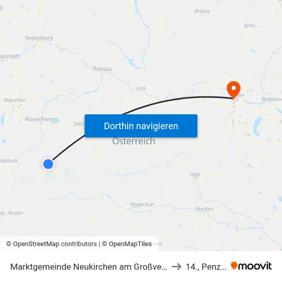 Marktgemeinde Neukirchen am Großvenediger to 14., Penzing map