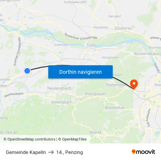 Gemeinde Kapelln to 14., Penzing map