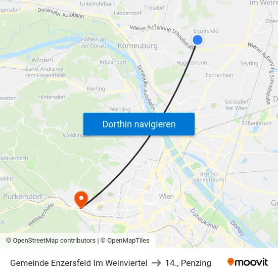 Gemeinde Enzersfeld Im Weinviertel to 14., Penzing map