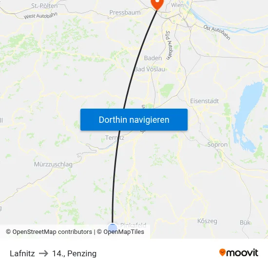 Lafnitz to 14., Penzing map