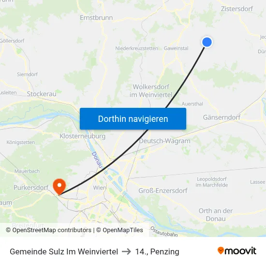 Gemeinde Sulz Im Weinviertel to 14., Penzing map