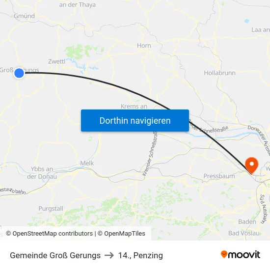 Gemeinde Groß Gerungs to 14., Penzing map