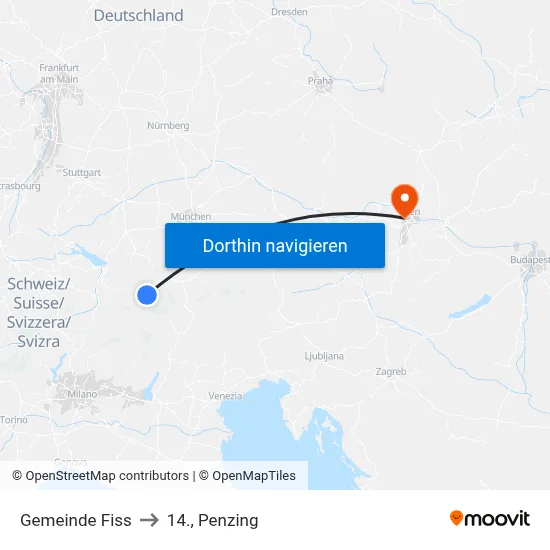 Gemeinde Fiss to 14., Penzing map
