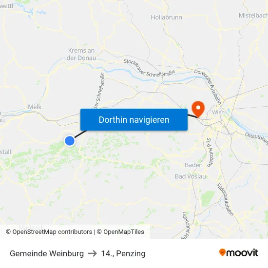 Gemeinde Weinburg to 14., Penzing map