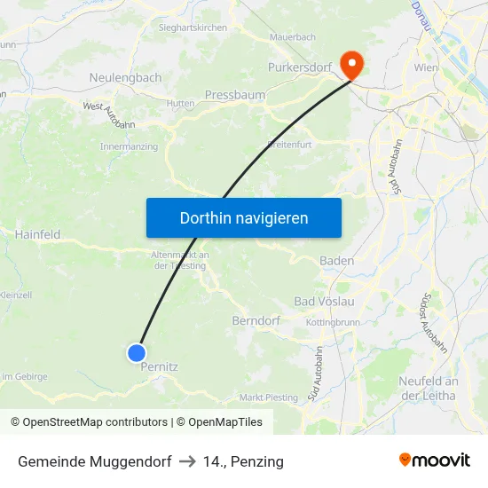 Gemeinde Muggendorf to 14., Penzing map