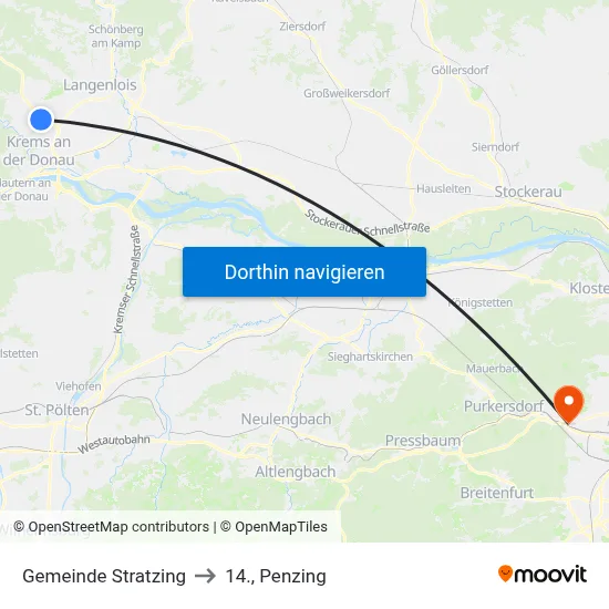 Gemeinde Stratzing to 14., Penzing map