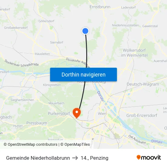 Gemeinde Niederhollabrunn to 14., Penzing map