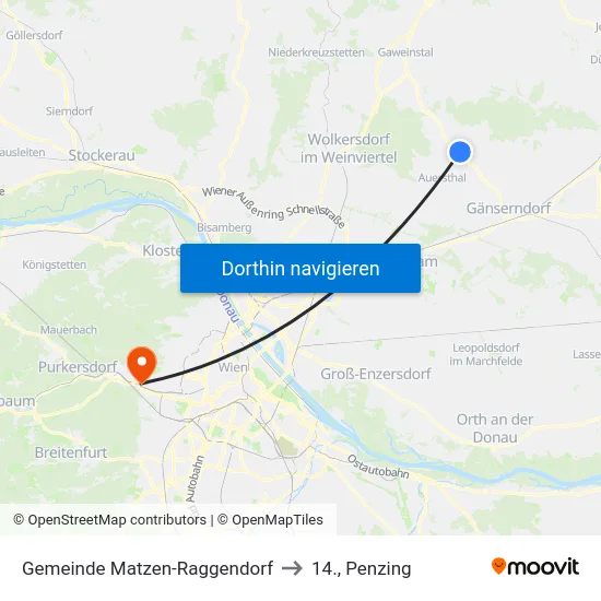 Gemeinde Matzen-Raggendorf to 14., Penzing map