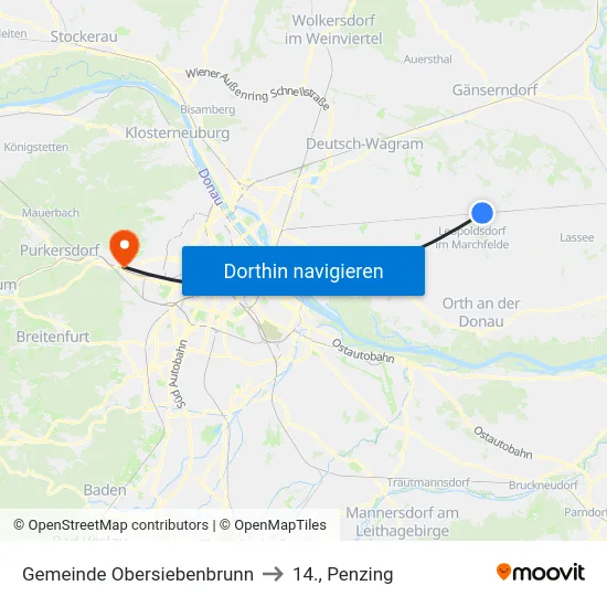 Gemeinde Obersiebenbrunn to 14., Penzing map