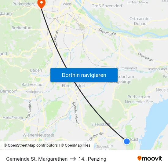Gemeinde St. Margarethen to 14., Penzing map