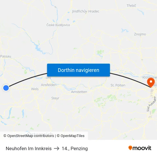 Neuhofen Im Innkreis to 14., Penzing map