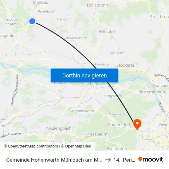 Gemeinde Hohenwarth-Mühlbach am Manhartsberg to 14., Penzing map
