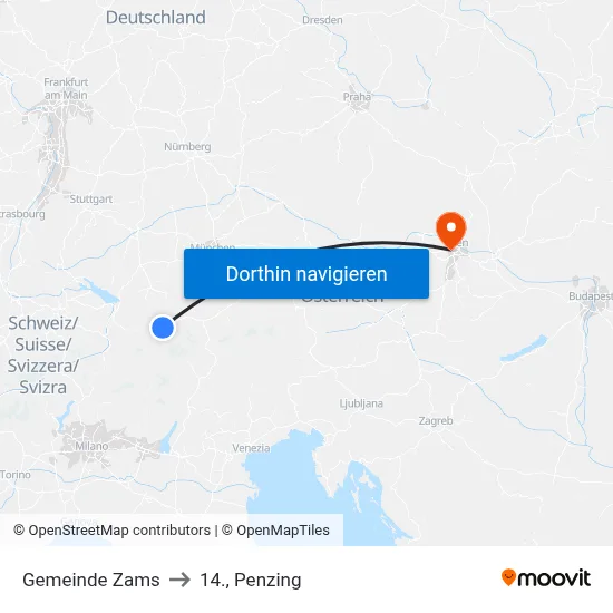Gemeinde Zams to 14., Penzing map