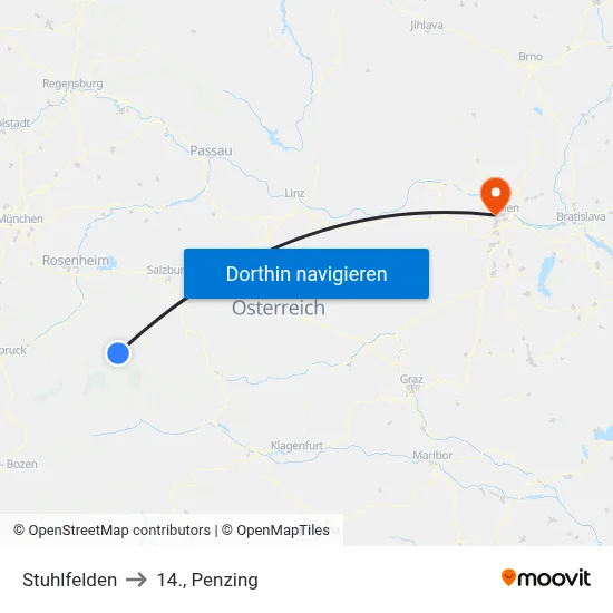 Stuhlfelden to 14., Penzing map