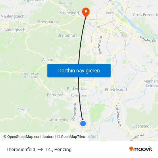 Theresienfeld to 14., Penzing map