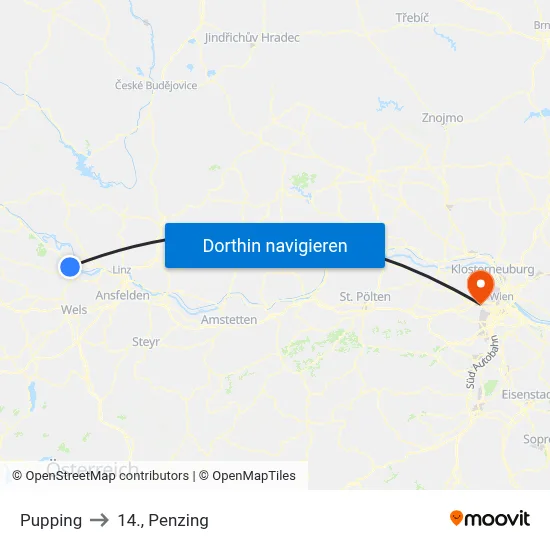 Pupping to 14., Penzing map