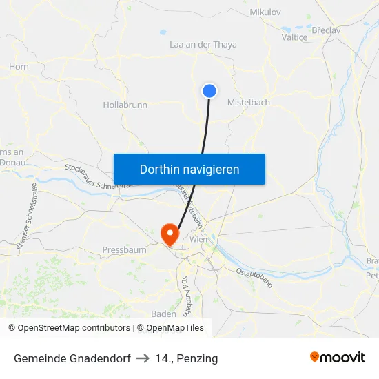 Gemeinde Gnadendorf to 14., Penzing map