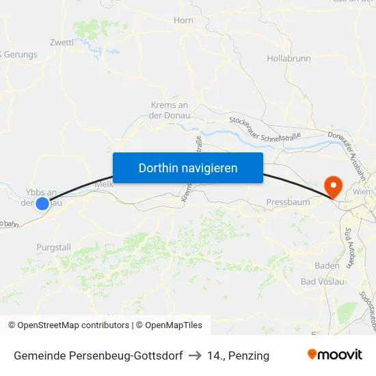 Gemeinde Persenbeug-Gottsdorf to 14., Penzing map