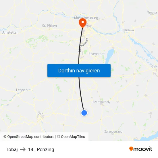 Tobaj to 14., Penzing map