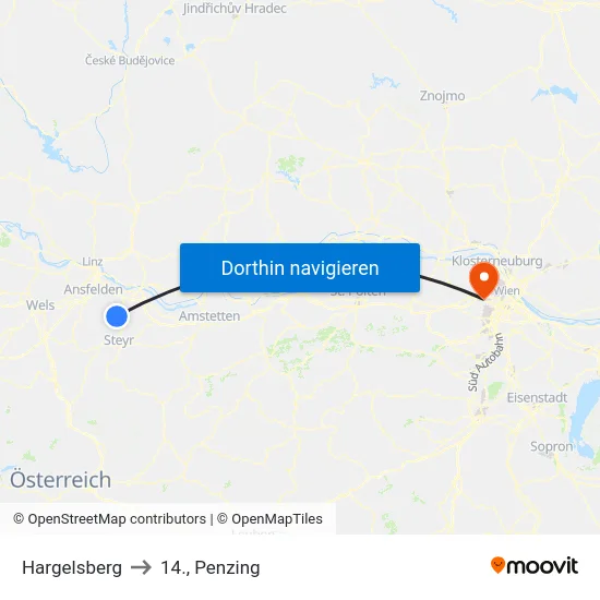 Hargelsberg to 14., Penzing map