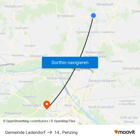 Gemeinde Ladendorf to 14., Penzing map
