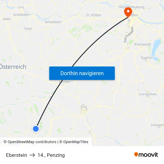 Eberstein to 14., Penzing map