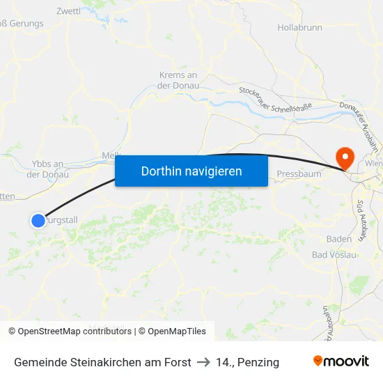 Gemeinde Steinakirchen am Forst to 14., Penzing map