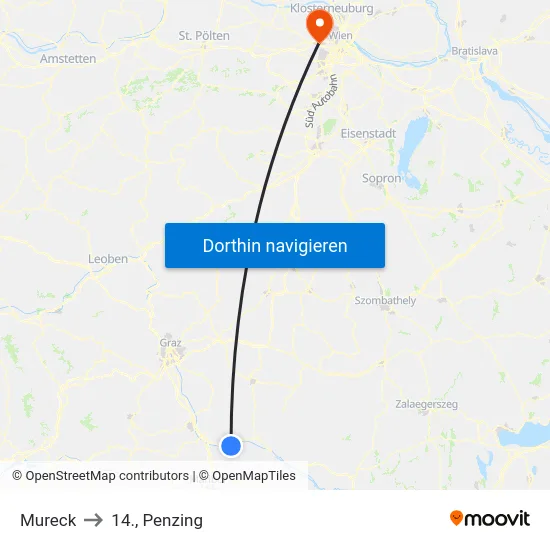Mureck to 14., Penzing map