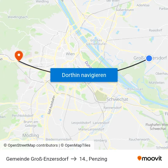 Gemeinde Groß-Enzersdorf to 14., Penzing map