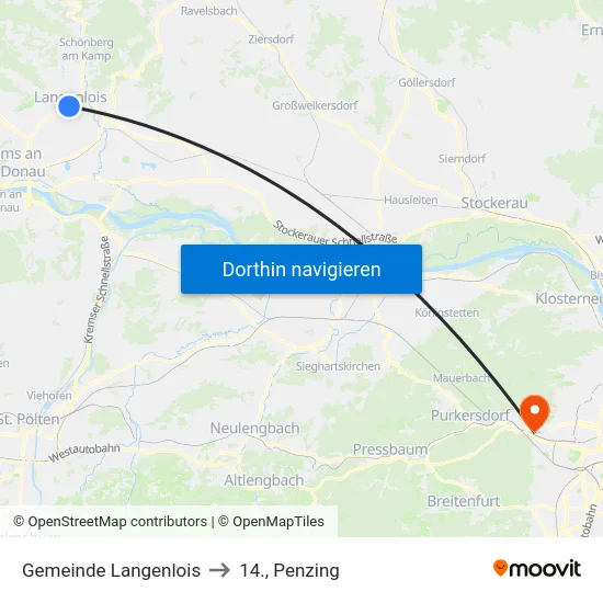 Gemeinde Langenlois to 14., Penzing map