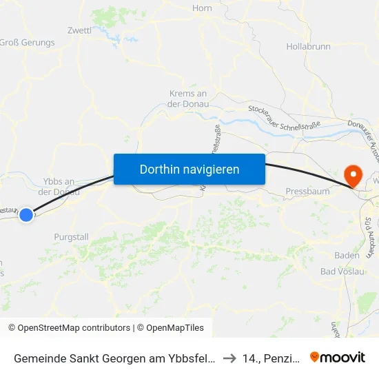 Gemeinde Sankt Georgen am Ybbsfelde to 14., Penzing map