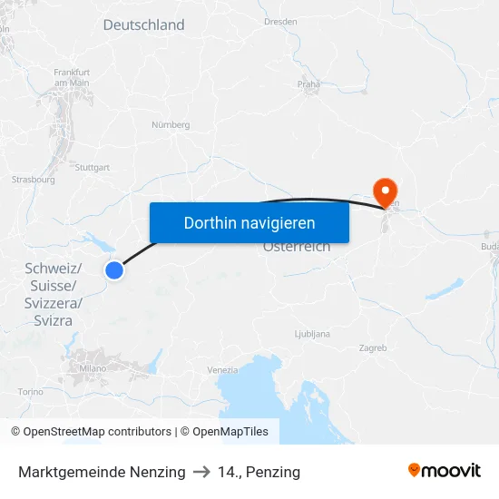 Marktgemeinde Nenzing to 14., Penzing map