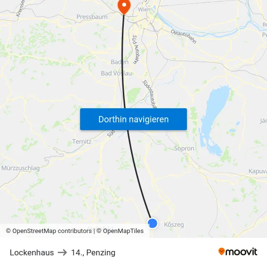 Lockenhaus to 14., Penzing map