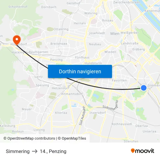 Simmering to 14., Penzing map