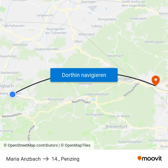 Maria Anzbach to 14., Penzing map