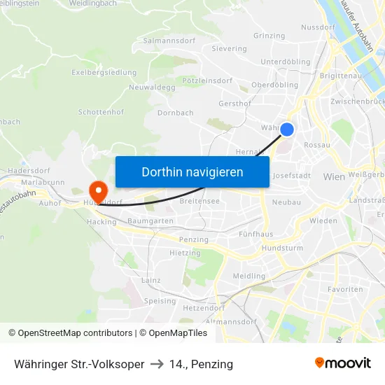 Währinger Str.-Volksoper to 14., Penzing map