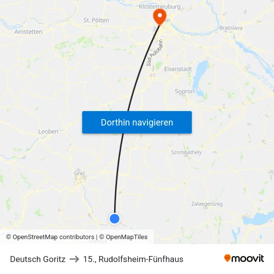 Deutsch Goritz to 15., Rudolfsheim-Fünfhaus map