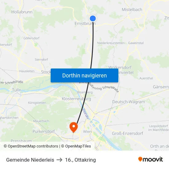 Gemeinde Niederleis to 16., Ottakring map