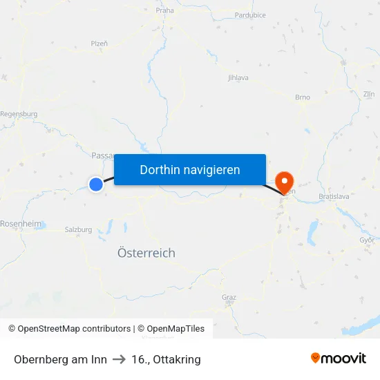 Obernberg am Inn to 16., Ottakring map