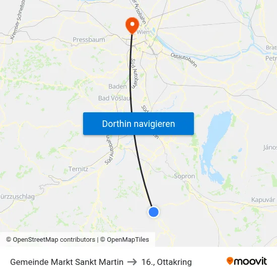 Gemeinde Markt Sankt Martin to 16., Ottakring map