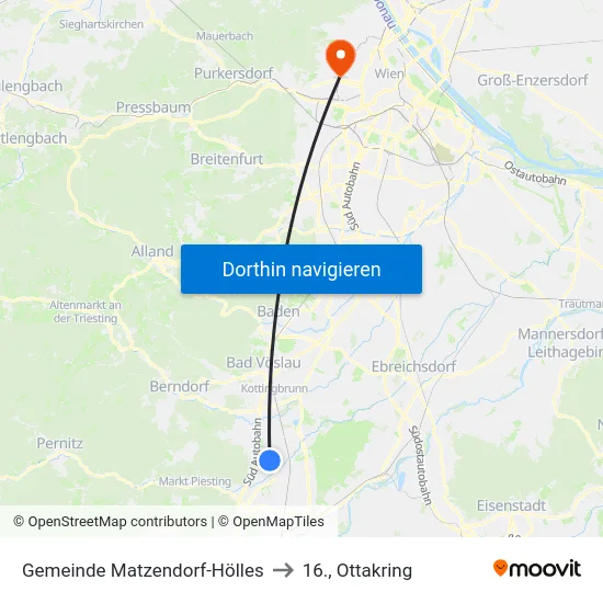Gemeinde Matzendorf-Hölles to 16., Ottakring map