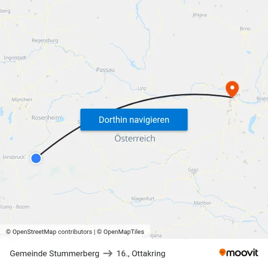 Gemeinde Stummerberg to 16., Ottakring map