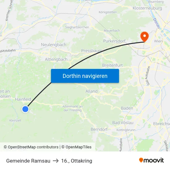 Gemeinde Ramsau to 16., Ottakring map